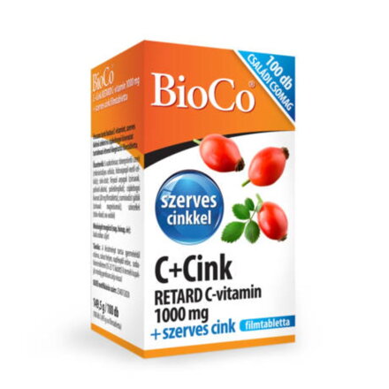 BioCo Retard C-vitamin + szerves Cink 100 tbl.