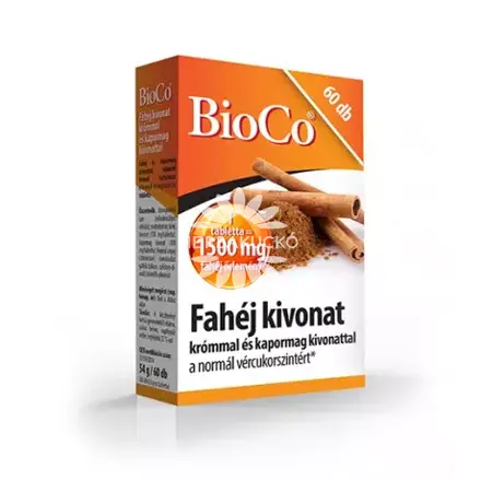 BioCo Fahéj kivonat krómmal és kapormag kivonattal