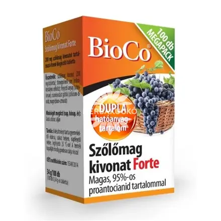 BioCo Hroznové jadierka FORTE – 100 tabliet BioCo Hroznové jadierka FORTE – 100 tabliet