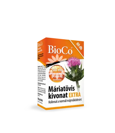 BioCo Máriatövis kivonat EXTRA étrend-kiegészítő filmtabletta 80 db