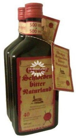 Naturland Nagy Svédcsepp 40 gyógynövény 1% alkohol tartalmú 2x500 ml
