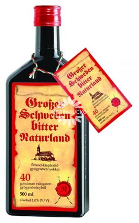 Naturland Nagy Svédcsepp 40 gyógynövény 1% alkohol tartalmú 500 ml