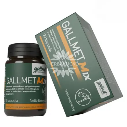 GALLMET-Mix kapsuly s obsahom žlčových kyselín a bylín, 90 ks
