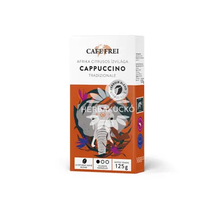 Cafe Frei Afrika citrusos ízvilága Cappuccino Tradizionale - 125 g - szemes