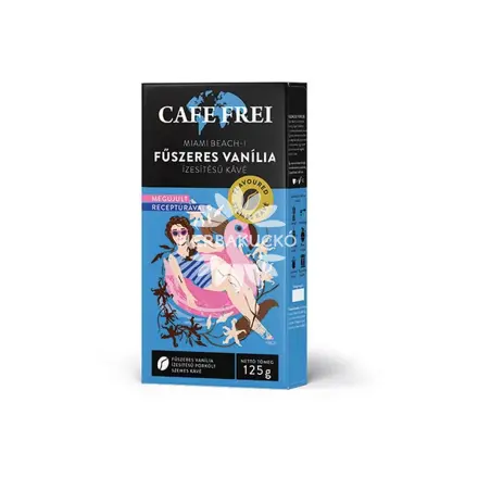 Cafe Frei Miami Beachi fűszeres vanília ízesítésű kávé - szemes 125g