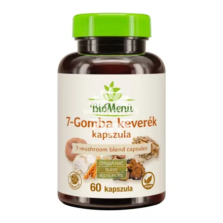 BioMenü BIO 7-gomba keverék – 60 kapszula