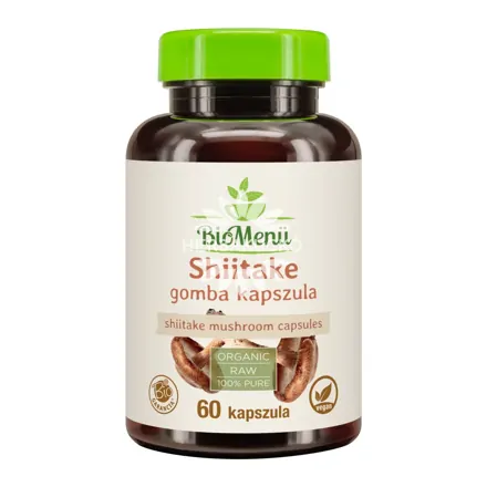 BioMenü bio Shiitake gomba kapszula – 60 db