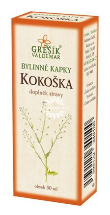 Grešík Kapsička bylinné kvapky – 50 ml