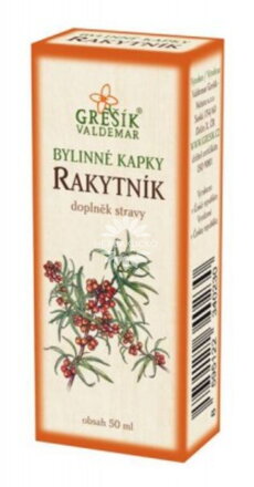 Grešík gyógynövényes cseppek - Homoktövis 50 ml