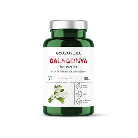 Györgytea Galagonya kapszula, 60 db