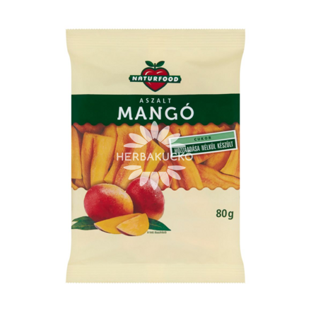Naturfood Aszalt mangó, 80 g