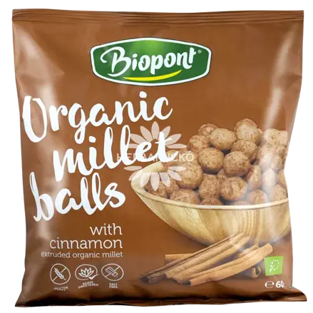Biopont Bio Pšenové guličky, škoricová príchuť (60 g)