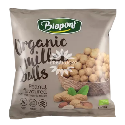 Biopont Bio Pšenové guličky, arašidová príchuť (75 g)