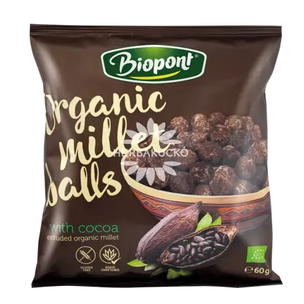 Biopont Bio Pšenové guličky, kakaová príchuť (60 g)