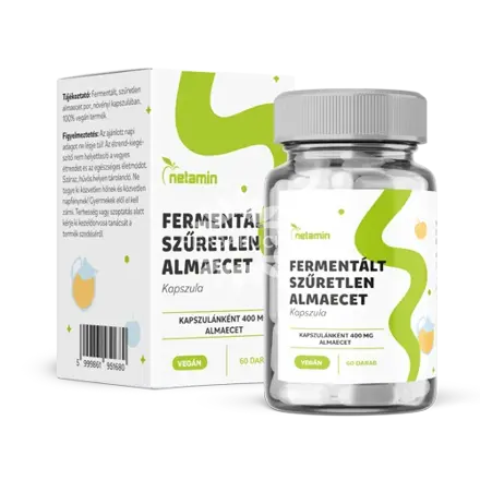 Netamin Fermentált Szűretlen Almaecet kapszula – 60x400 mg