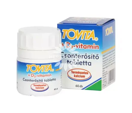 Tovita Csonterősítő tabletta + D3-vitamin, 60 db