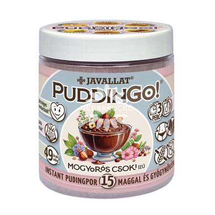 PuddinGo!® Mogyorós csoki ízű instant pudingpor – 300g