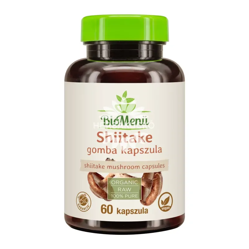 BioMenü bio Shiitake gomba kapszula – 60 db BioMenü bio Shiitake gomba kapszula – 60 db