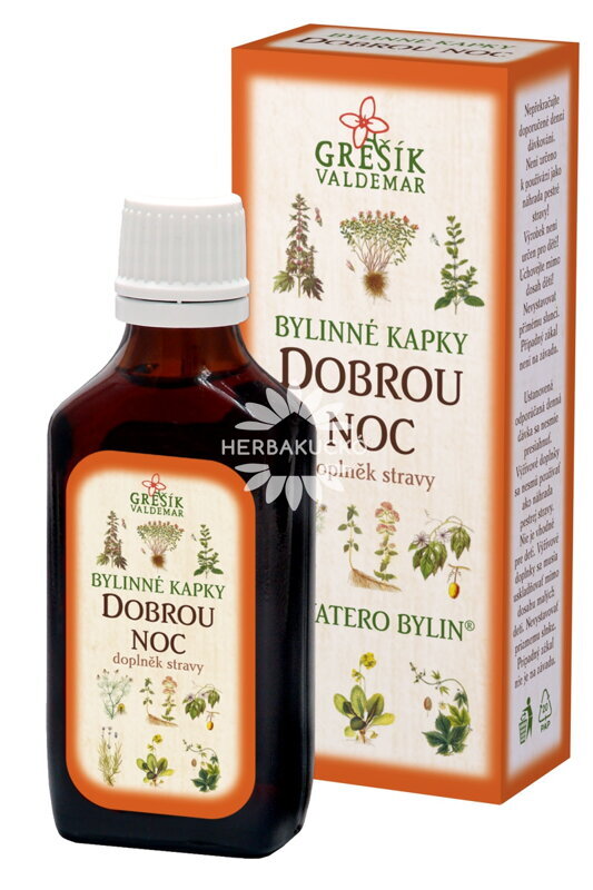 Grešík Dobrú noc bylinné kvapky – 50 ml