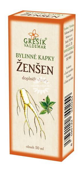 Grešík Ginzeng gyógynövényes cseppek – 50 ml Grešík Ginzeng gyógynövényes cseppek – 50 ml