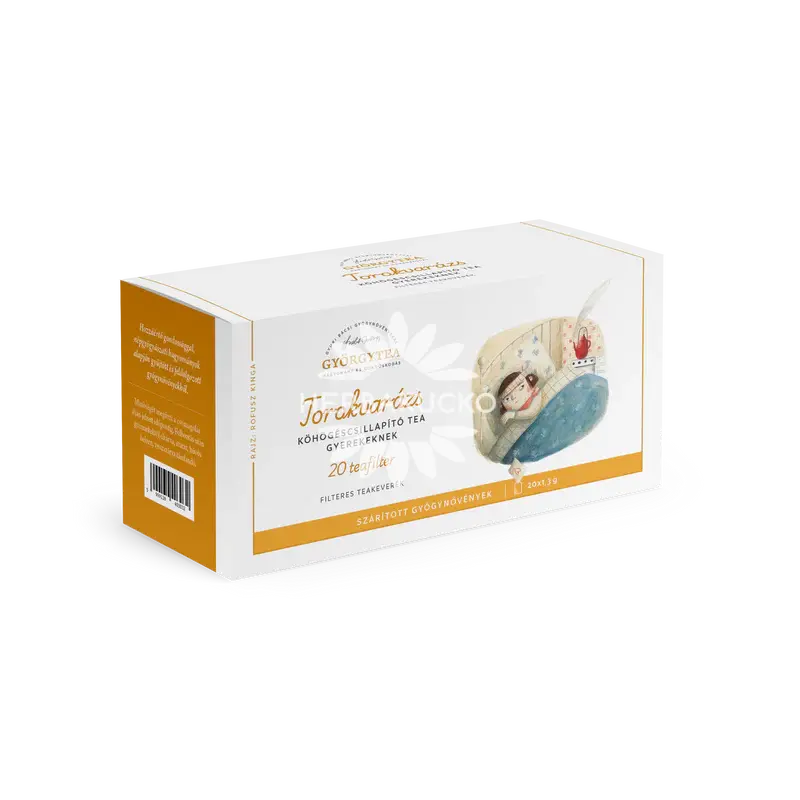 Torokvarázs – Köhögéscsillapító tea gyerekeknek, 20x1,3g Torokvarázs – Köhögéscsillapító tea gyerekeknek, 20x1,3g