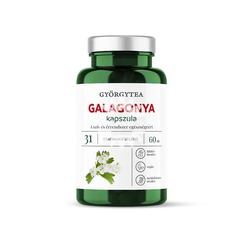 Györgytea Galagonya kapszula, 60 db