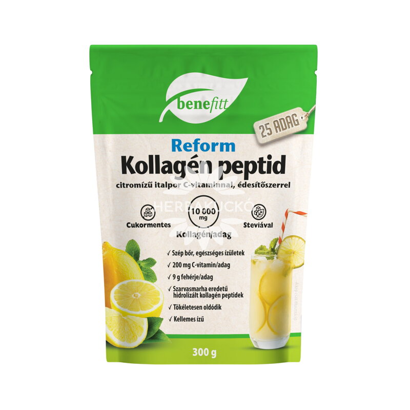 Kolagénový prášok s citrónovou príchuťou + vit. C, 300g Kolagénový prášok s citrónovou príchuťou + vit. C, 300g