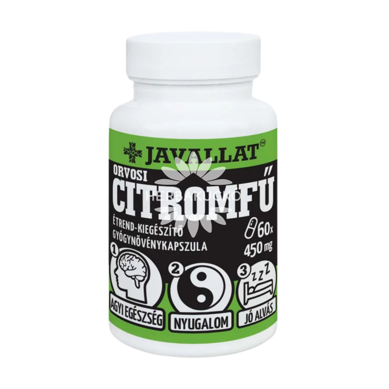 Javallat® Orvosi citromfű kapszula, 60 db Javallat® Orvosi citromfű kapszula, 60 db