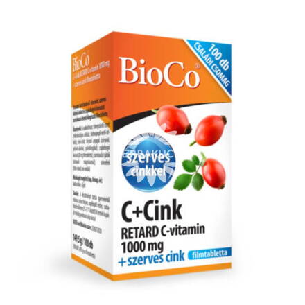 BioCo Retard C-vitamin + szerves Cink 100 tbl.