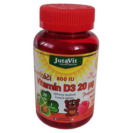 Jutavit Gumimacik D3-vitamin gyerekeknek 60 db